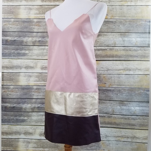 NWT Zara Faux Leather Spaghetti Strap Mini Dress - Picture 5 of 8